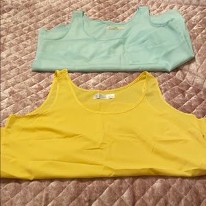 Lot of used time and true tank tops